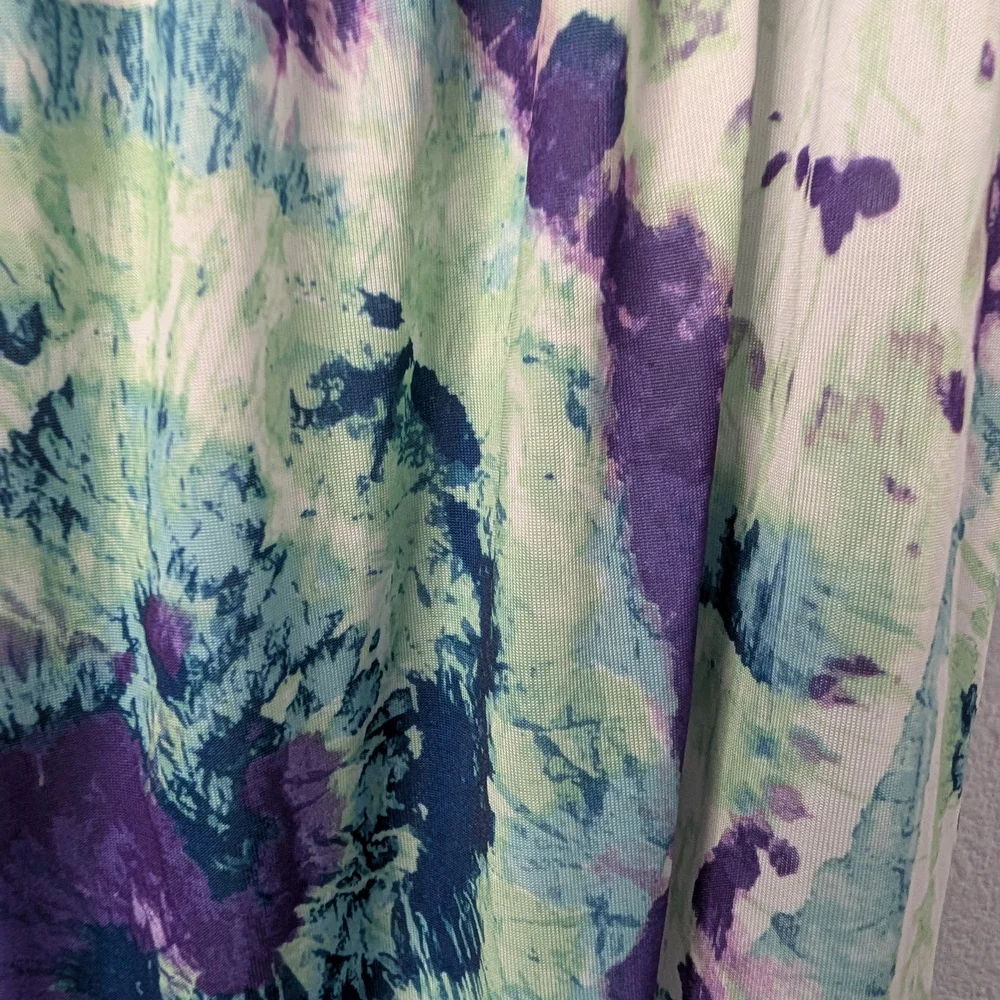 West Loop Tie-Dye‎ Wide Leg Pants | Elastic Waist | Size XL - Picture 3 of 6